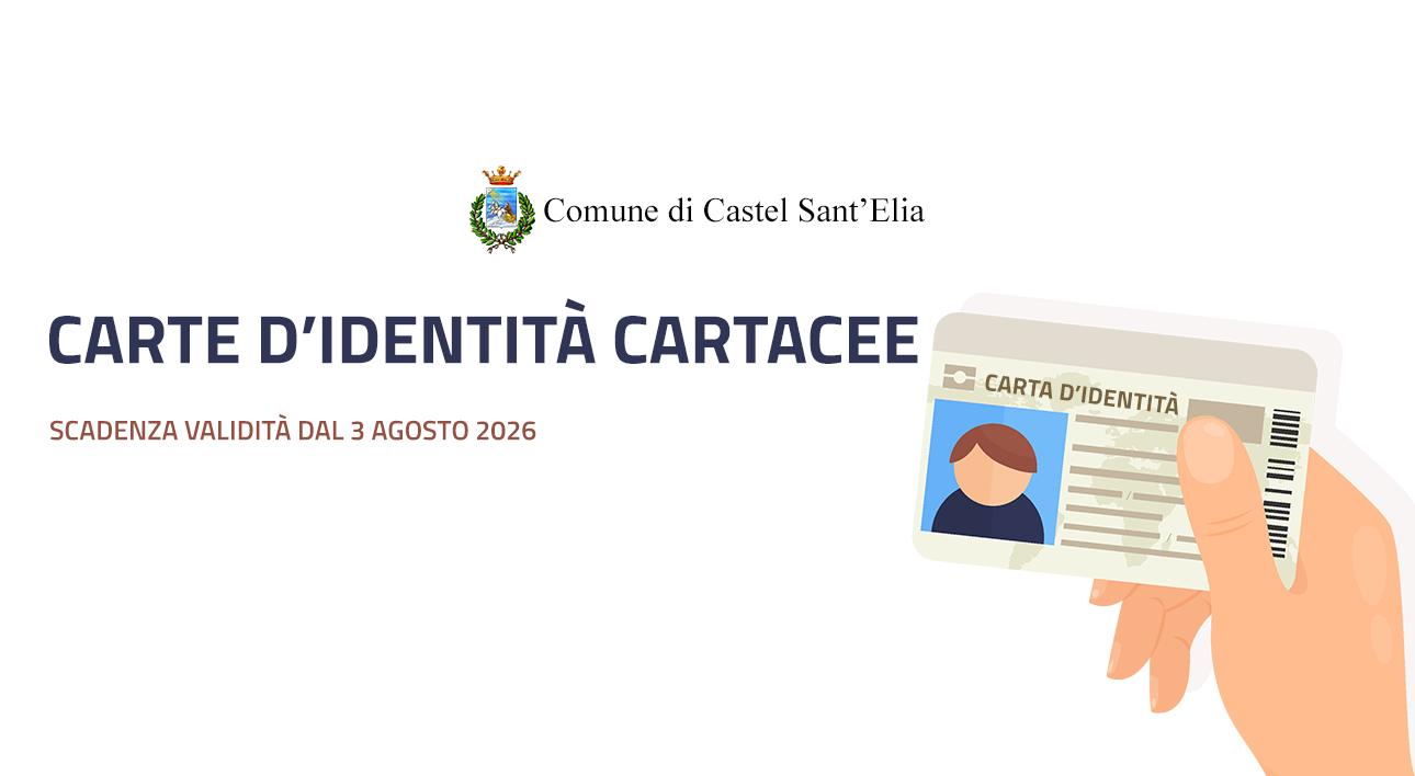 ANTEPRIMA CASTELSANTELIA 2026 scadenza carta identità carta 2